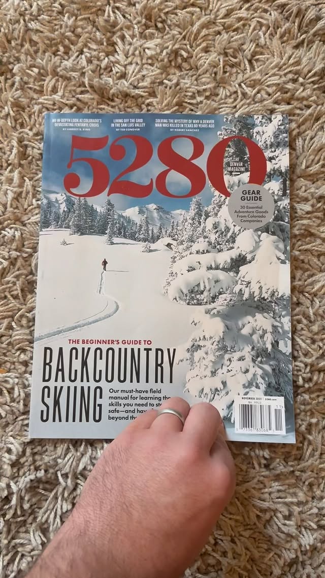 5280 Magazine backcountry skiing issue
